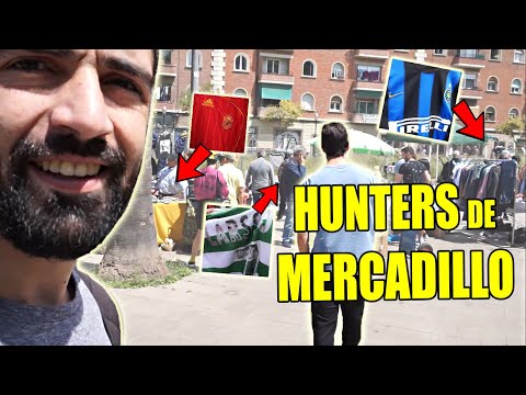 BUSCANDO camisetas de fútbol ORIGINALES en MERCADILLO de BARCELONA | ¡¿SÓLO 5€ POR ESTAS CAMISETAS?!