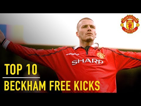 David Beckham’s Top 10 Premier League Free Kicks | Manchester United – camisetasvideo.es