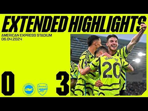 EXTENDED HIGHLIGHTS | Brighton & Hove Albion vs Arsenal (0-3) | Premier League – camisetasvideo.es